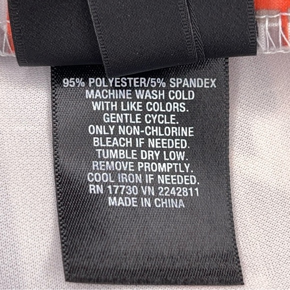 New Medium Mossimo Pencil Skirt Black White Orange Geometric NWT Lined Zip - Picture 14 of 14